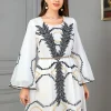 abaya robe de soirée longue brodée pour femme, jalabiya, ramadan, maroc, dubaï, kaftan, islam, eid, musulman, arabe, Éducatif, 2024