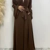abaya robe de soirée pour femmes musulmanes, kimono, cardigan, vêtements islamiques, élégant, nouvelle collection