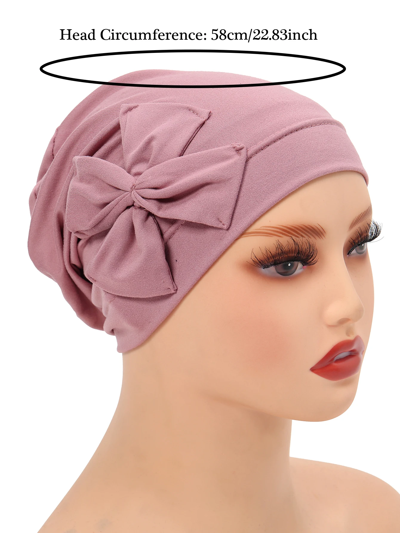 nouveau femmes musulmanes intérieur hijab chapeau nœud papillon turban indien bonnet foulard bonnets perte de cheveux tête enveloppement chimio casquette turbante mujer