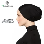 Hijab femme musulman ramadan abaya femme islam foulard musulmane pour femme bonnet soie de medine Casquette Hijab de Sport noir islamique pour femmes musulmanes, sous-casquette Abaya, en Jersey, Turban, portefeuille de