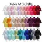 Robes en Satin de soie, peignoir de mariage, robe de demoiselle d&rsquo;honneur, vêtements de nuit pour femmes