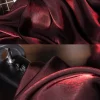 tissu rouge vin à paillettes pour robe de soirée, tissus en soie glacée au mètre, tissu à coudre dégradé, fournitures de couture pour vêtements de bricolage