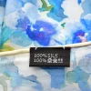 foulard en soie naturelle imprimé fleurs d'hibiscus pour dames, foulards carrés en soie véritable, châle en satin, printemps et automne, 600