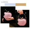 mini pochette de soirée glamour en forme de pomme pour femme, poignée supérieure, jofor