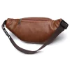 sac de taille classique en cuir pu pour hommes, sac vintage, sac de ceinture, sac banane à fermeture éclair, petits sacs à bandoulière de luxe pour hommes