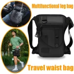 Sac de taille pour hommes, sac de jambe, sac de ceinture utilitaire, pochette pour hommes, hanche, moto, Leggings, sacs de cuisses, sac banane, sac à bandoulière de cyclisme