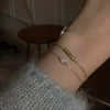 bracelet en argent sterling 925 plaqué or 14 carats, zircon géométrique exquis pour femmes, bijoux de tempérament à la mode
