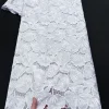 tissu guipure africain en dentelle de voile suisse, cordon brodé original, respectueux de la peau, tissu de célébration utilisé pour la robe abaya de dubaï