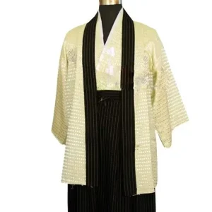 Kimono japonais Vintage pour hommes, robe traditionnelle japonaise Yukata, Costumes de danse sur scène, vêtements de samouraï pour hommes Kimono japonais Vintage pour hommes, robe traditionnelle japonaise Yukata, Costumes de danse sur scène, vêtements de samouraï pour hommes