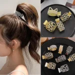 Pinces à cheveux en perles et strass pour filles, pince queue de cheval haute, épingle à cheveux fixe, accessoires de cheveux à la mode, couvre-chef, cadeaux, nouvelle collection