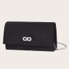 sac à main de soirée de luxe pour femme, sac à main joinitiated, sac à main long, noir, mode