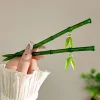 Épingle à cheveux chinoise décorative en forme de bambou, baguettes pour femmes, épingles porte-chignon, couvre-chef en résine, épingle à cheveux pour affichage d&rsquo;art du thé