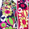 ruban de fleurs brodées pour la couture, robe de soirée, accessoires de patchs à franges pour vêtements, fournitures de couture, artisanat, 1 yards