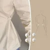 Épingles de sûreté en perles, 5/10 pièces, broche pour robe antidérapante, clip de taille à double tête pour col et écharpe, réglage, accessoires pour vêtements à la mode