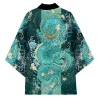 kimono de samouraï traditionnel japonais, drôle, anime 3d, imprimé dragon, hauts à la mode, cardigan ample, t shirts, tendance de rue d'été, chemise pour hommes