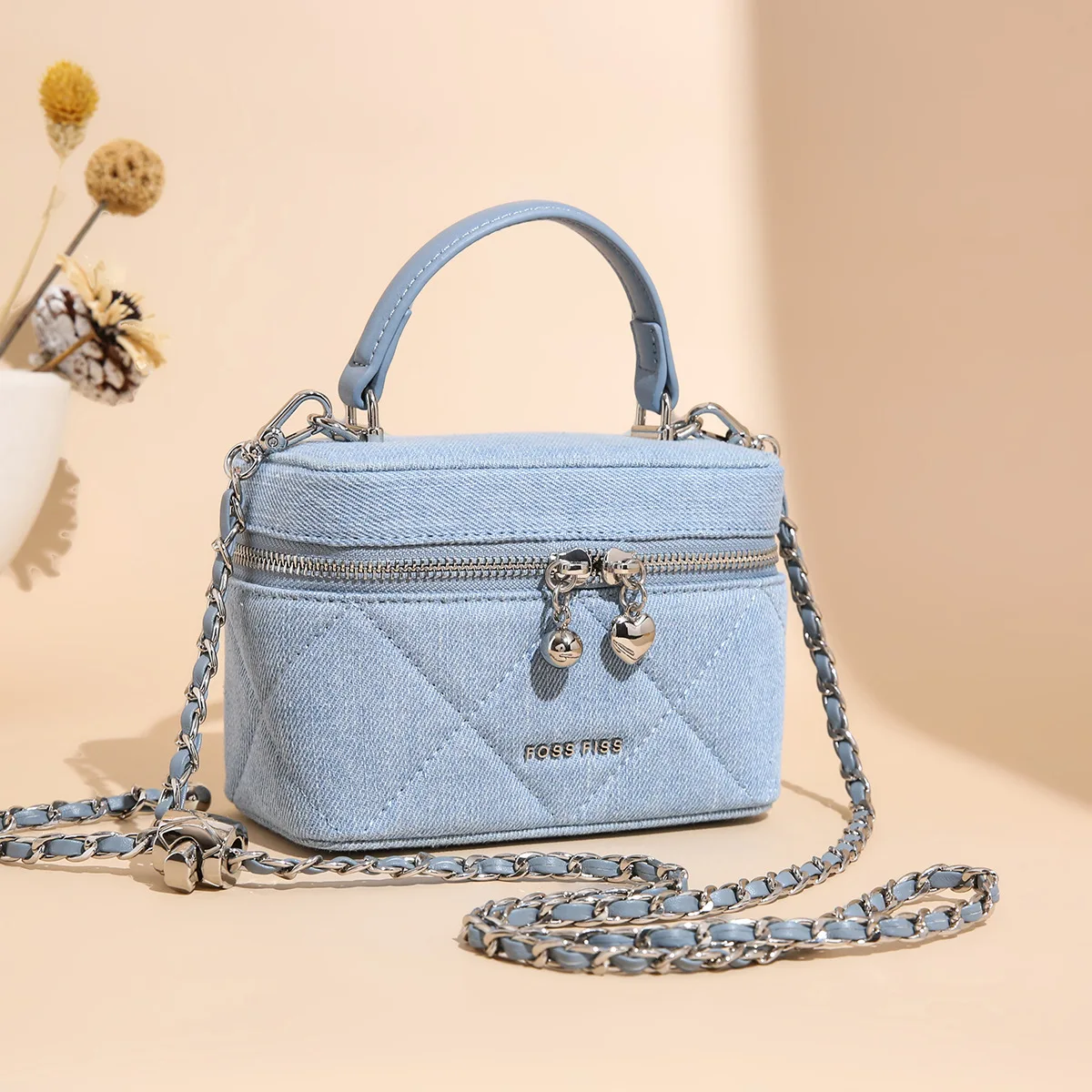 Sac boîte de Style français, sac à main carré structuré élégant, sac à bandoulière en chaîne Chic pour femmes, sac de jour à nuit minimaliste de luxe