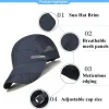 casquettes de sport chapeau de soleil d'été pour hommes et femmes chapeau de baseball de pêche protection uv casquette respirante en maille légère à séchage rapide en plein air