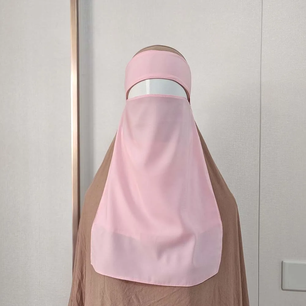 niqab en mousseline de soie de qualité supérieure pour manger des femmes musulmanes couverture du visage voile hijab kopftuch écharpe islamique hijabs musulmans femme foulard