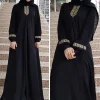 femme musulmane abaya vêtements islamiques abaya dubaï turc indoneisa islam style national imprimé jupe longue ample femme décontracté abaya