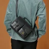sac pour hommes décontracté sacs à bandoulière en cuir pu hommes porte documents sacs à main sacs pour ordinateur portable porte documents bureau affaires fourre tout 가bolso de hombre