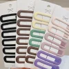 Épingle à cheveux bb couleur morandi, 6 pièces, pinces latérales pour filles, femmes, enfants, dames, accessoires de cheveux