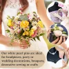 zxiixz épingles de boutonnière longues épingles de tête de perle en forme de larme tête droite blanche pour la décoration de bricolage, décoration florale de bijoux de mariage