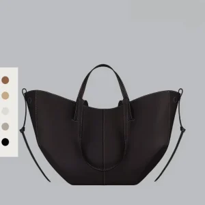 Sac à main élégant en cuir en forme d&rsquo;aile de style français, sac à main/sac à main de grande capacité, marque de niche, cadeau parfait