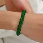 Bracelet de perles en pierre naturelle pour femmes et hommes, améthystes, cristal, quartz, aigue-marine, Jades, bijoux, Agates, élastique