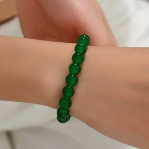 Bracelet de perles en pierre naturelle pour femmes et hommes, améthystes, cristal, quartz, aigue-marine, Jades, bijoux, Agates, élastique