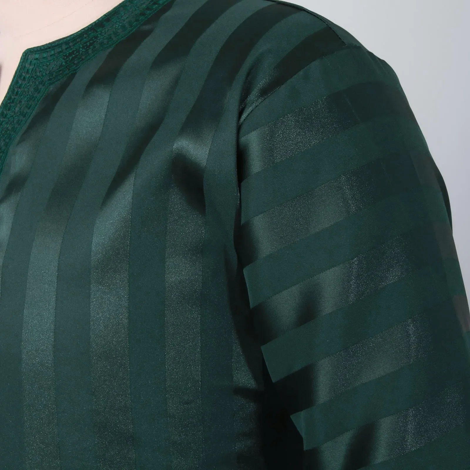 abaya musulman pour hommes, vêtements islamiques brodés à rayures, jubba thobe, caftan marocain de dubaï, robe de prière eid, nouvelle collection 2025