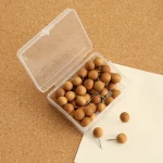 50 punaises en bois, points en bois et acier inoxydable. Punaises décoratives, épingles et punaises en bois, punaises en panneau de liège