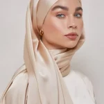 InjSatin-Écharpe Hijab pour Femmes Musulmanes, Voile de Sauna, Châles Islamiques, Écharpes de Médias Islamiques, Vêtements de Mode Musulmane, Ramadan