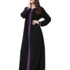 Abaya-Robe musulmane à manches longues pour femmes, caftan noir d&rsquo;été, vêtements de prière élégants, mode islamique, chaud, Eid, Dubaï, nouveau, 2024