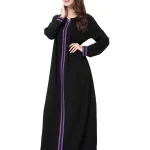 Abaya-Robe musulmane à manches longues pour femmes, caftan noir d&rsquo;été, vêtements de prière élégants, mode islamique, chaud, Eid, Dubaï, nouveau, 2024