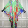 2025 femme africaine nouvelle mode abaya femmes musulmanes ramadan streetwear boubou élégant dame soie col en v caftan robe boho vêtements