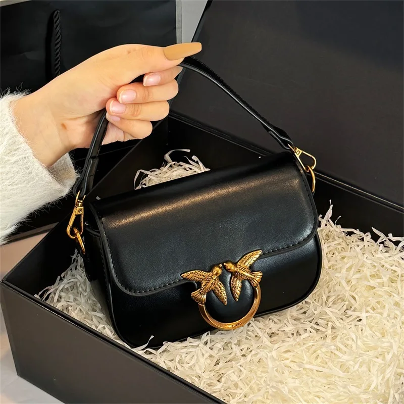 Sac à main hirondelle pour femmes, sac de styliste haut de gamme, sacoche à bandoulière polyvalente, petit sac carré