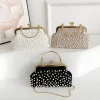 Pochette en perles pour femmes, sac à main de soirée, sac à bandoulière de mariée pour femmes, pochette de bal de mariage