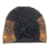 respirant broderie dentelle turban casquette femmes musulmanes été couvre tête foulard chapeau islamique chapeaux bonnet femme bandeau