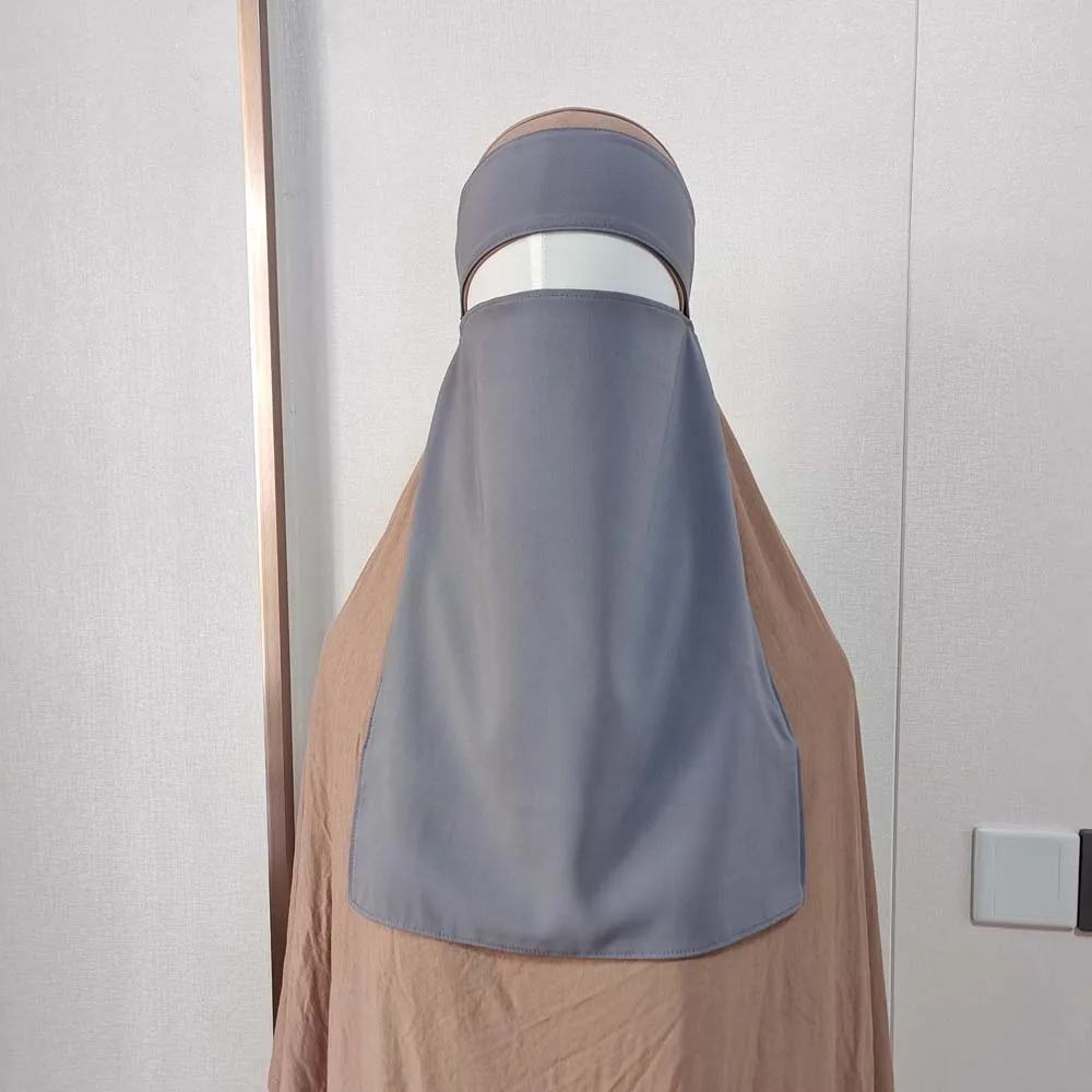 niqab en mousseline de soie de qualité supérieure pour manger des femmes musulmanes couverture du visage voile hijab kopftuch écharpe islamique hijabs musulmans femme foulard