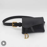Femmes sac femme taille Fanny Pack ceinture Bum hanche ventre pour PU cuir sac à main kangourou dame banane banane côté téléphone Mobile Bumbag