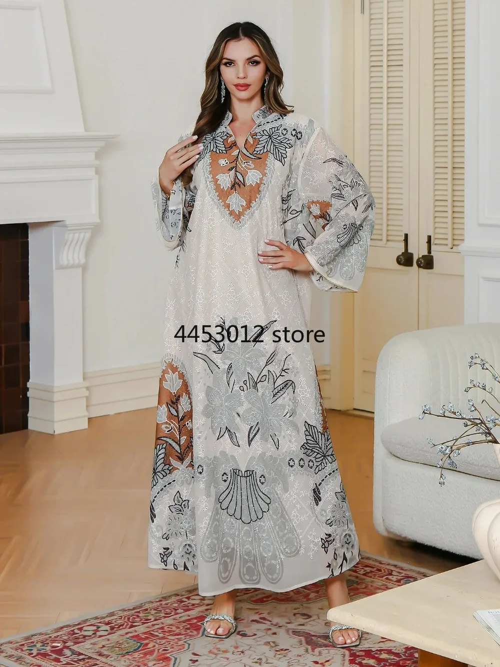 Femmes robe Abaya broderie impression dubaï fête longues robes Eid musulman Jalabiya Ramadan marocain caftan robes Largos arabe Femmes robe Abaya broderie impression dubaï fête longues robes Eid musulman Jalabiya Ramadan marocain caftan robes Largos arabe