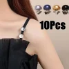 Épingles à boutons en perles, couvre boutons de sécurité décoratifs pour chaussures, chapeaux, sacs, châles, broche à aiguille fixe, bricolage, 10 pièces