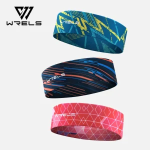 WRELS – bandeau de sport extensible évacuant l&rsquo;humidité, pour course à pied, cyclisme, Football, Yoga, entraînement