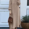 zanzea automne ensembles musulmans turquie dubaï abaya femmes à manches longues chemise ensemble pantalons décontractés costumes abayas pour les femmes tenues islamiques