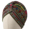 turban avec nministériels d imprimé pour femme, enveloppe de sauna, hijab, bonnet, tête ronde, bandana, perte de cheveux