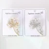 broches de pissenlit en strass pour femmes, broches de plantes en perles, sac à dos de fête de banquet, cadeaux, accessoires de bijoux