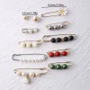 Épingle hijab de sécurité pour femme, fausse perle, Écharpe, châle, pull, 10 pièces