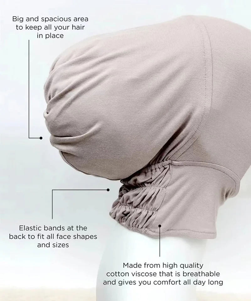 casquette intérieure musulmane hijab pour femmes, sous écharpe solide, turban, chapeau islamique musulman, prêt à porter, couvre chef