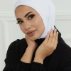 hijab instantané à fermeture à pression pour femmes musulmanes, prêt à porter, couverture complète, écharpe, turban islamique, casquettes turbante mujer