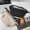 nouveau sac à main grande capacité sac à bandoulière en nylon ceinture pochette voyage sac de hanche décontracté couleur unie sacs de poitrine couple jeune étudiant